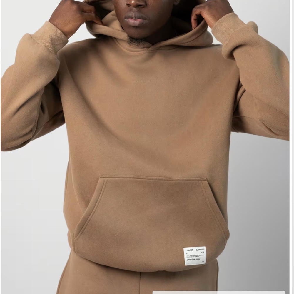 Men's Comfrt clothing Tan Hoodie